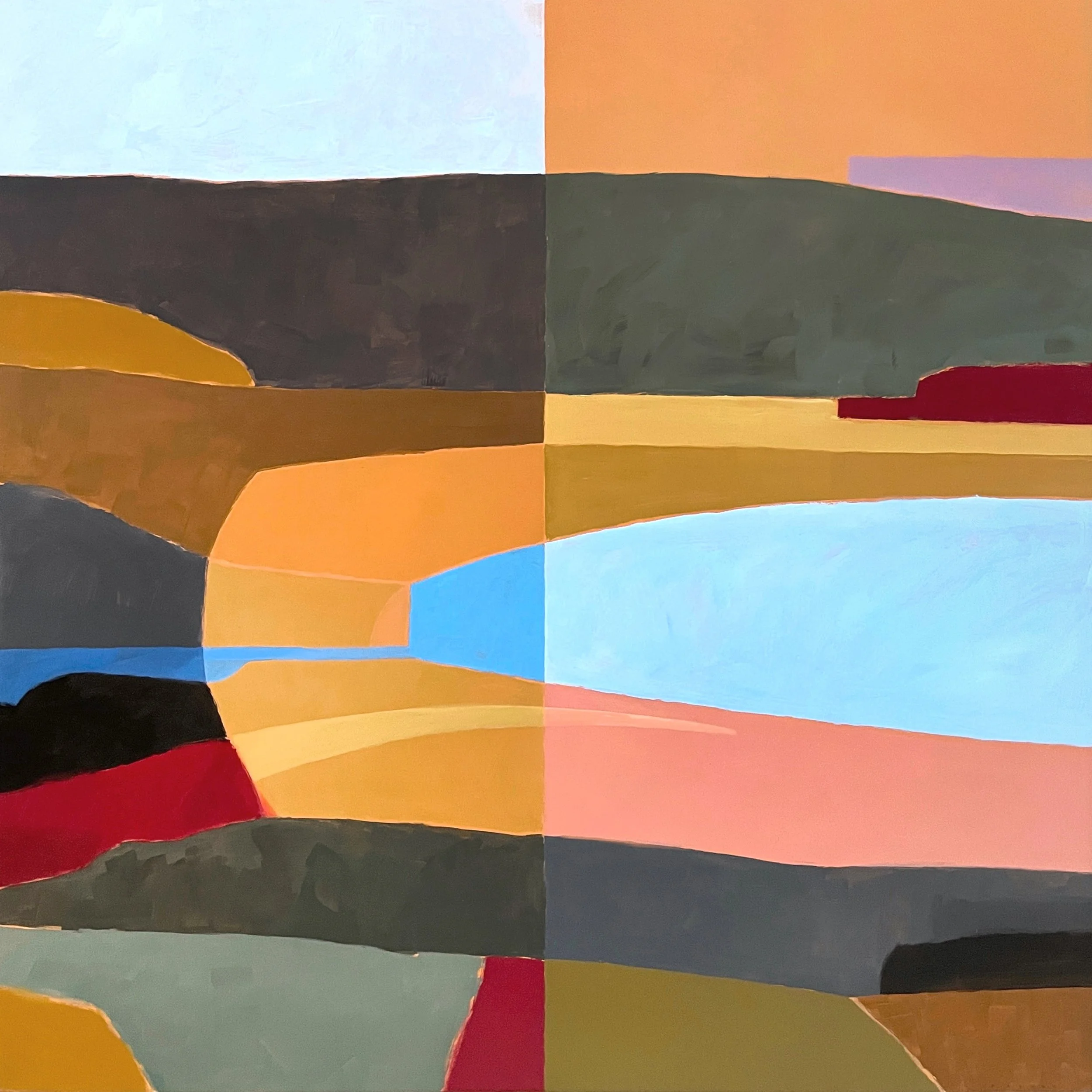 abstract landscape painting