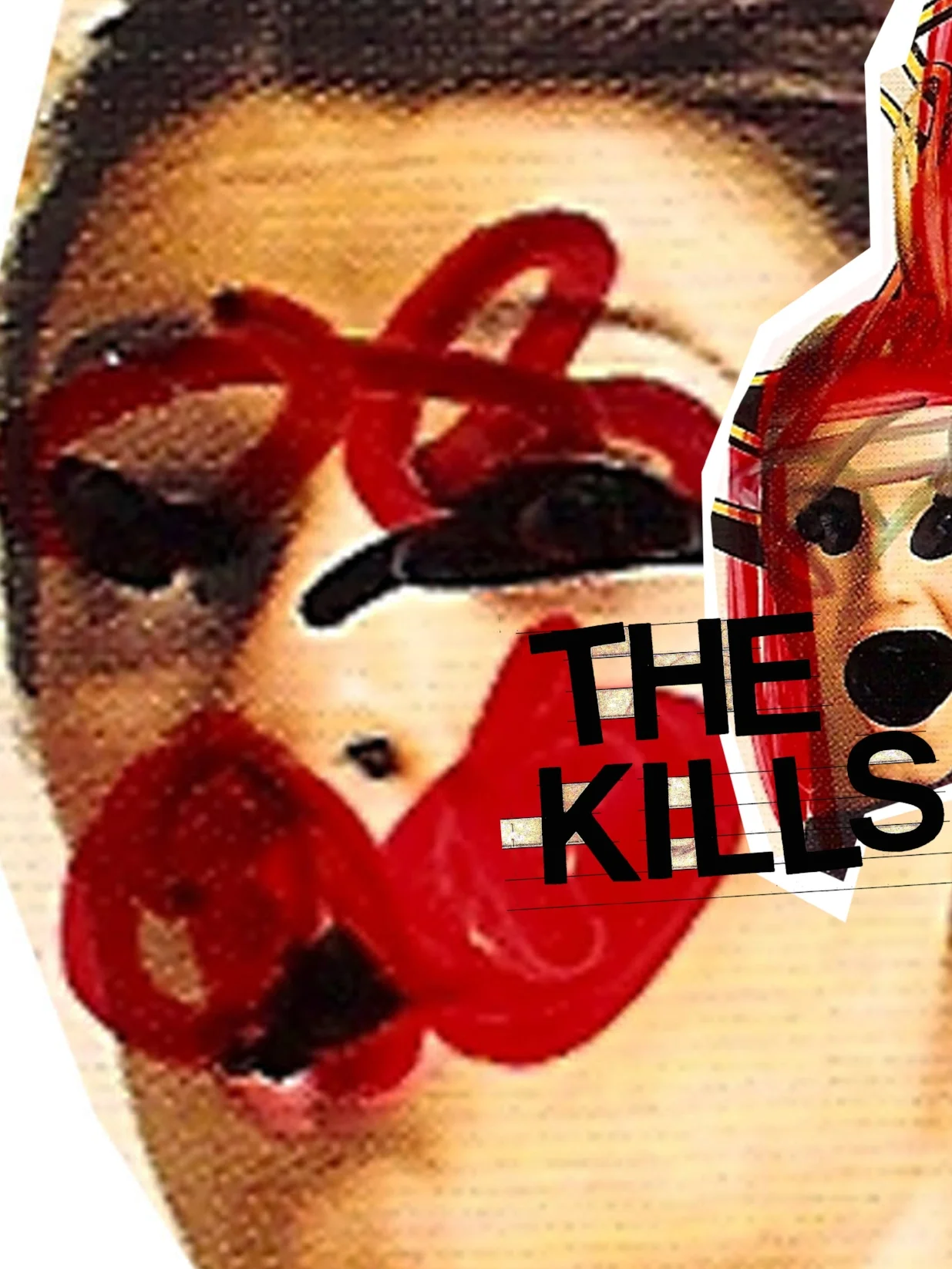 Promotional poster for The Kills, 1 of 5 winning pieces selected by the band in the online art contest "Dream & Drive" 2012