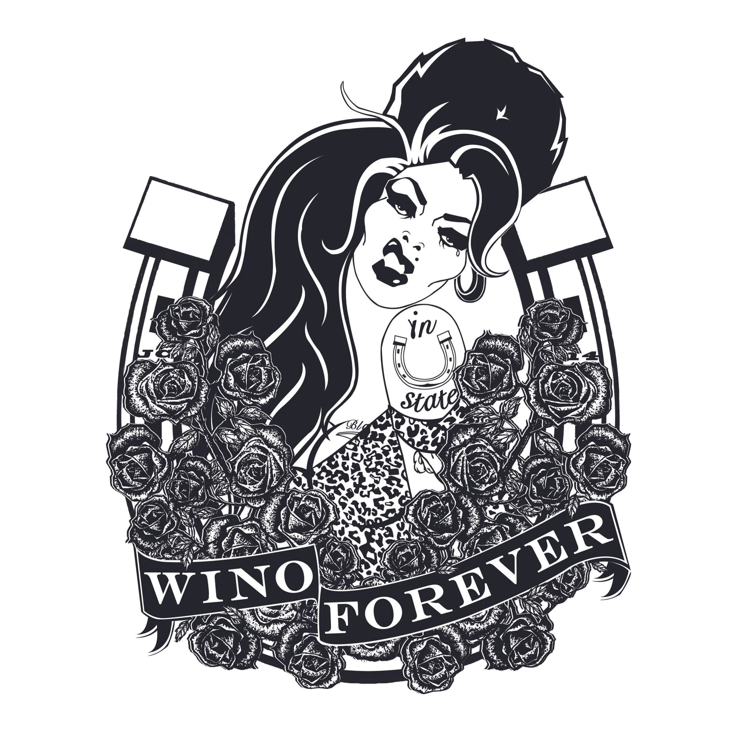 Wino Forever Amy Winehouse Tribute Illustration 2014