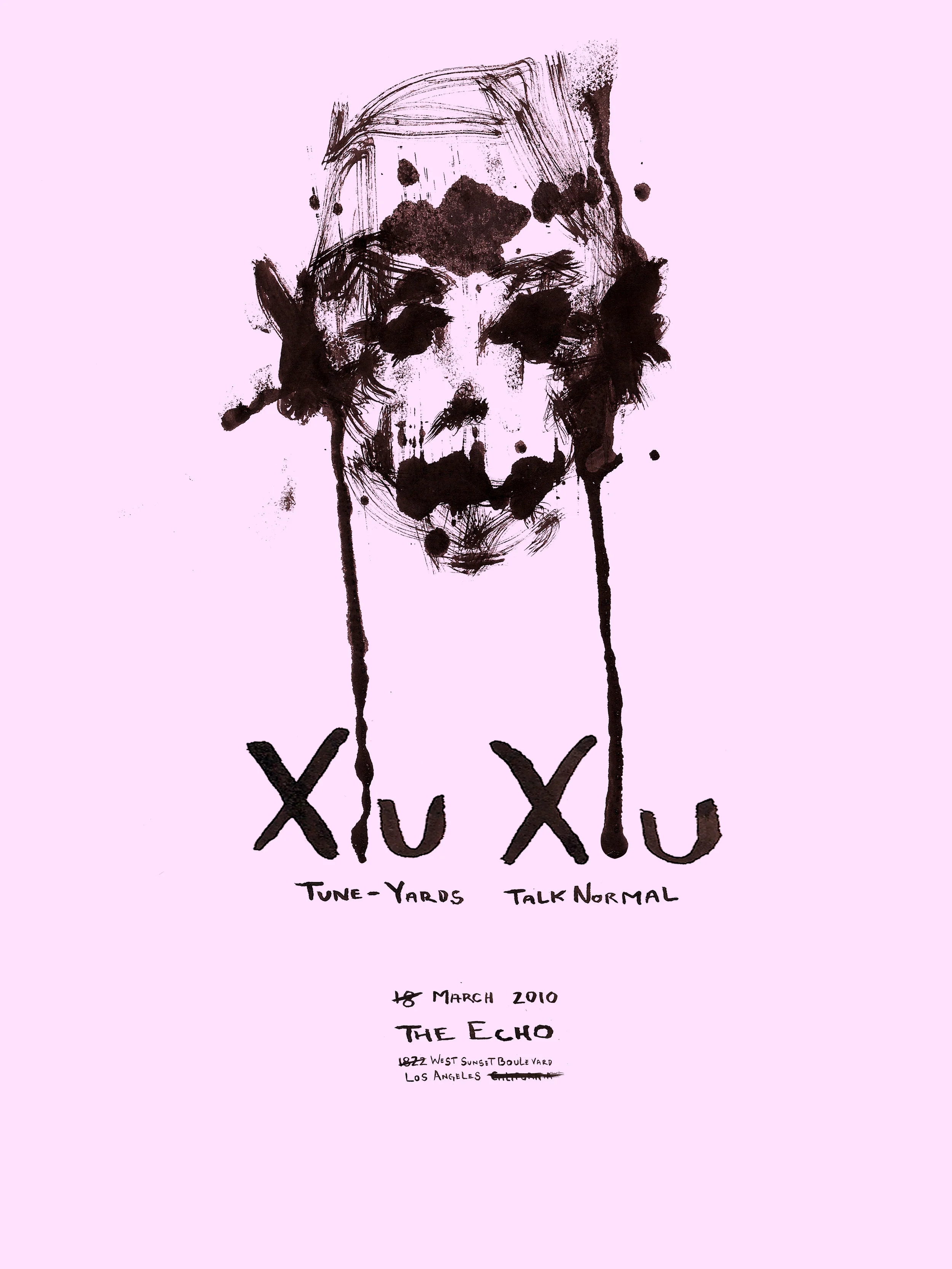 Promotional poster for Xiu Xiu 2010