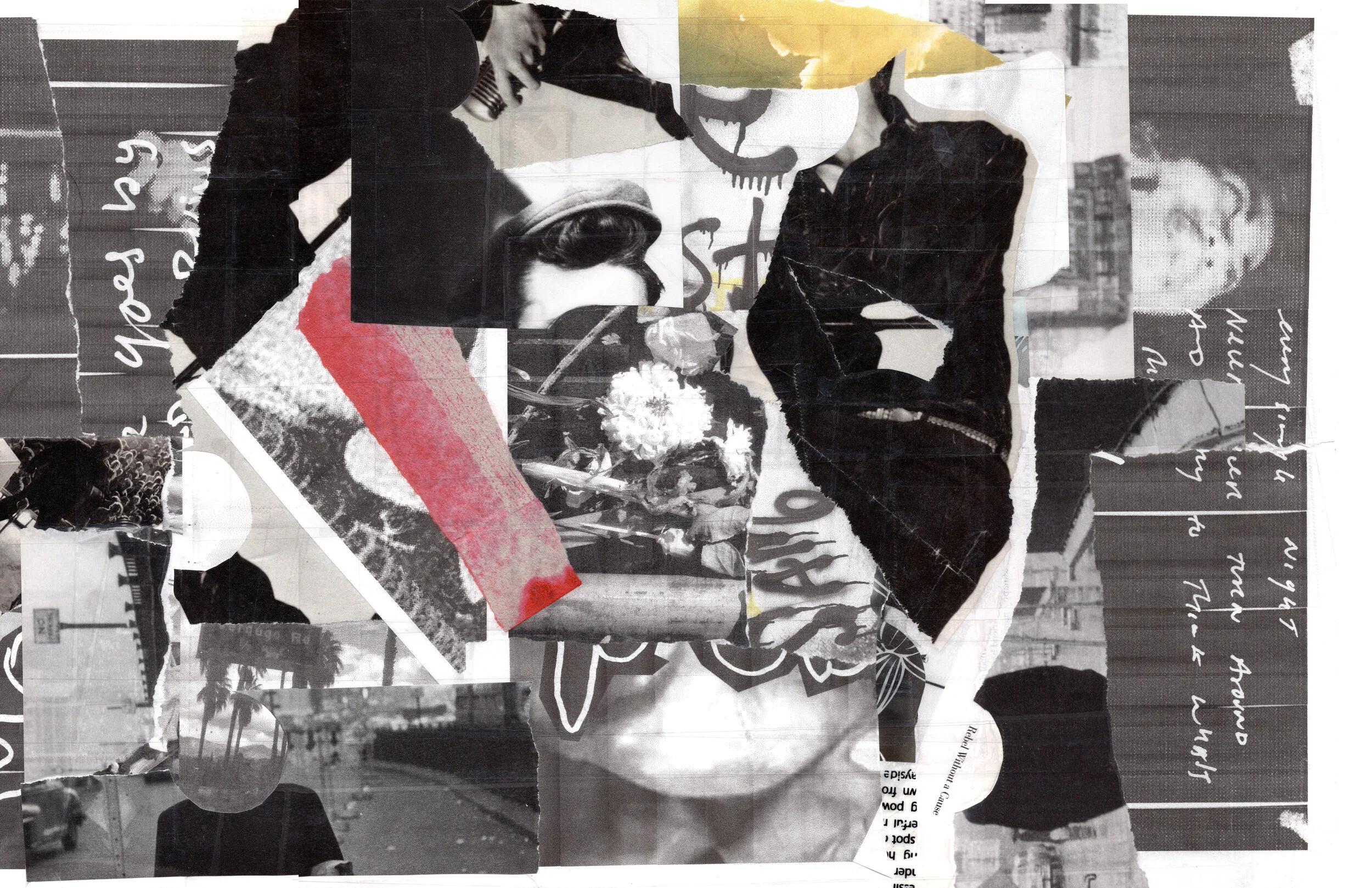 Rebel Without A Cause, abstract collage 2018