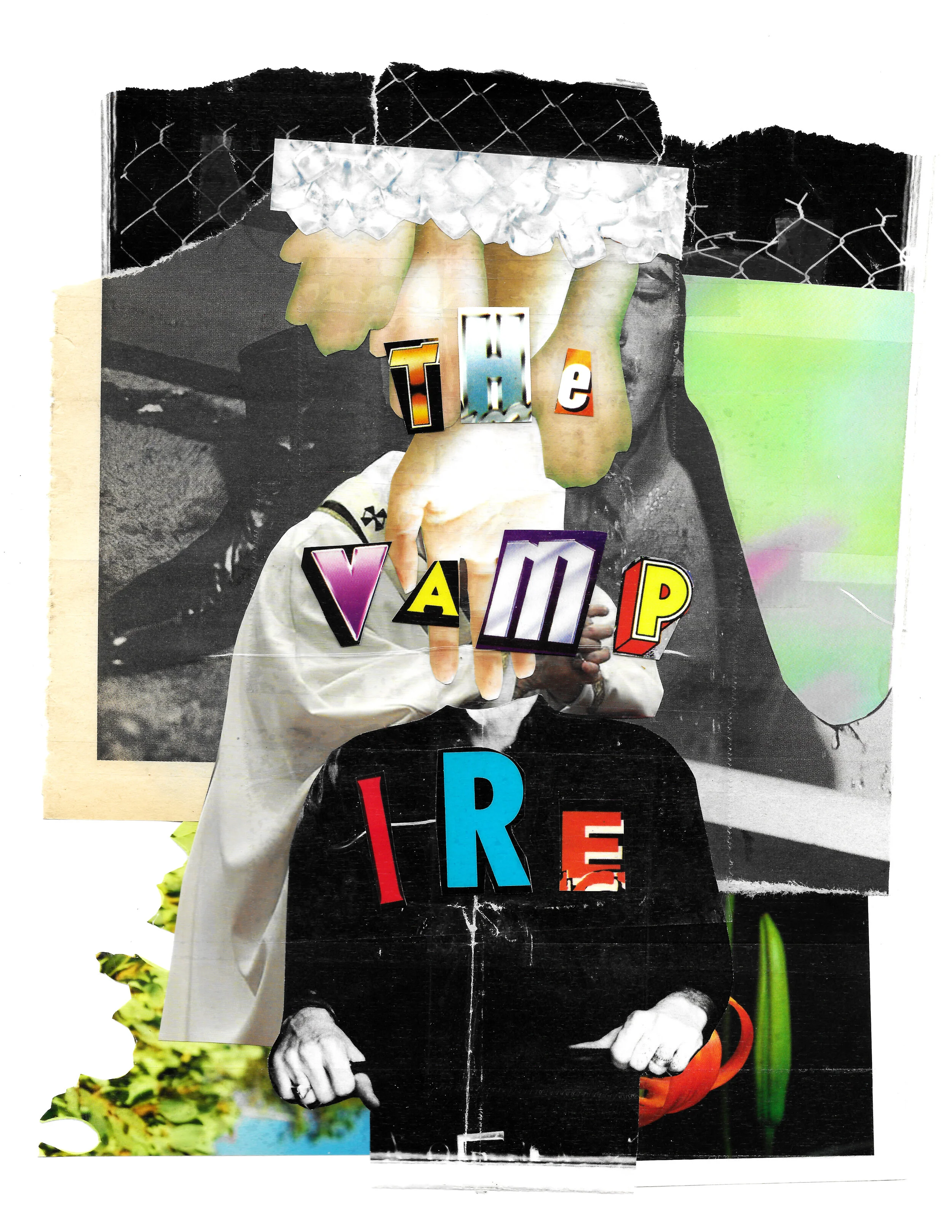The Vampire, abstract collage 2019