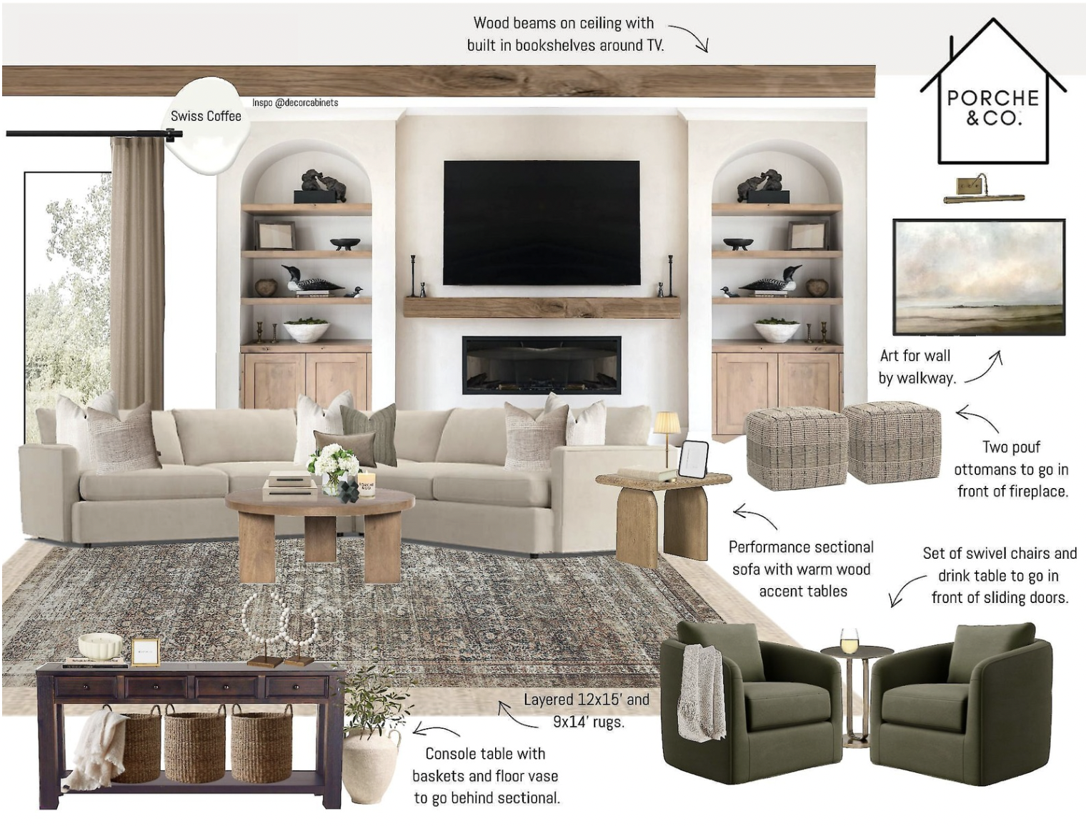 Client Living Room Family Room Design Modern Classic Transitional