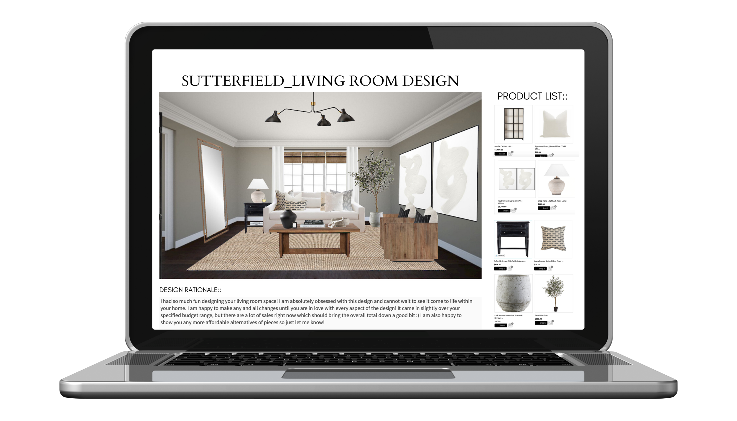 VIRTUAL INTERIOR DESIGN :: Porche & Co. — Porche & Co.