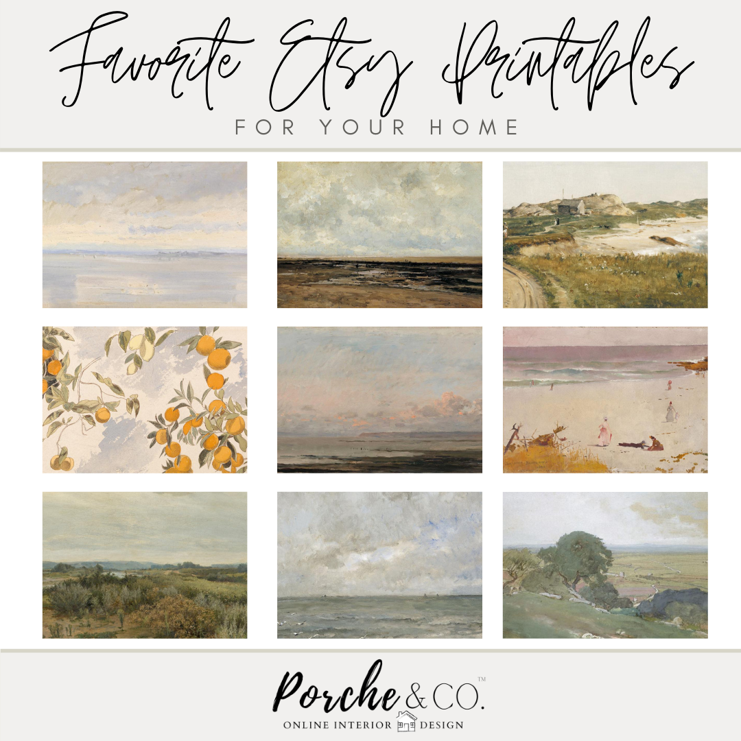Porche Picks:: Our Favorite Etsy Printables and Frames