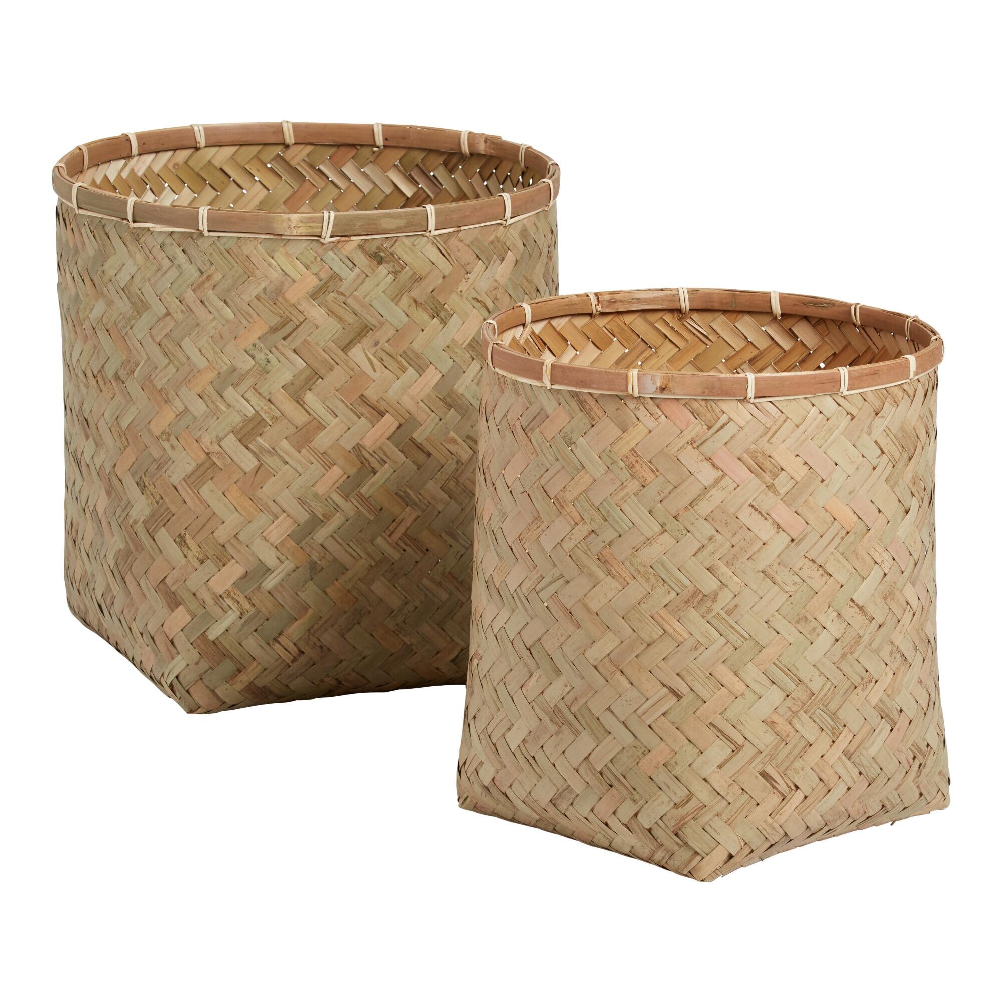 Natural Bamboo Becca Basket