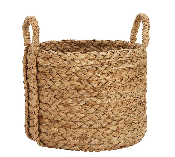 Beachcomber Handwoven Seagrass Round Handled Basket