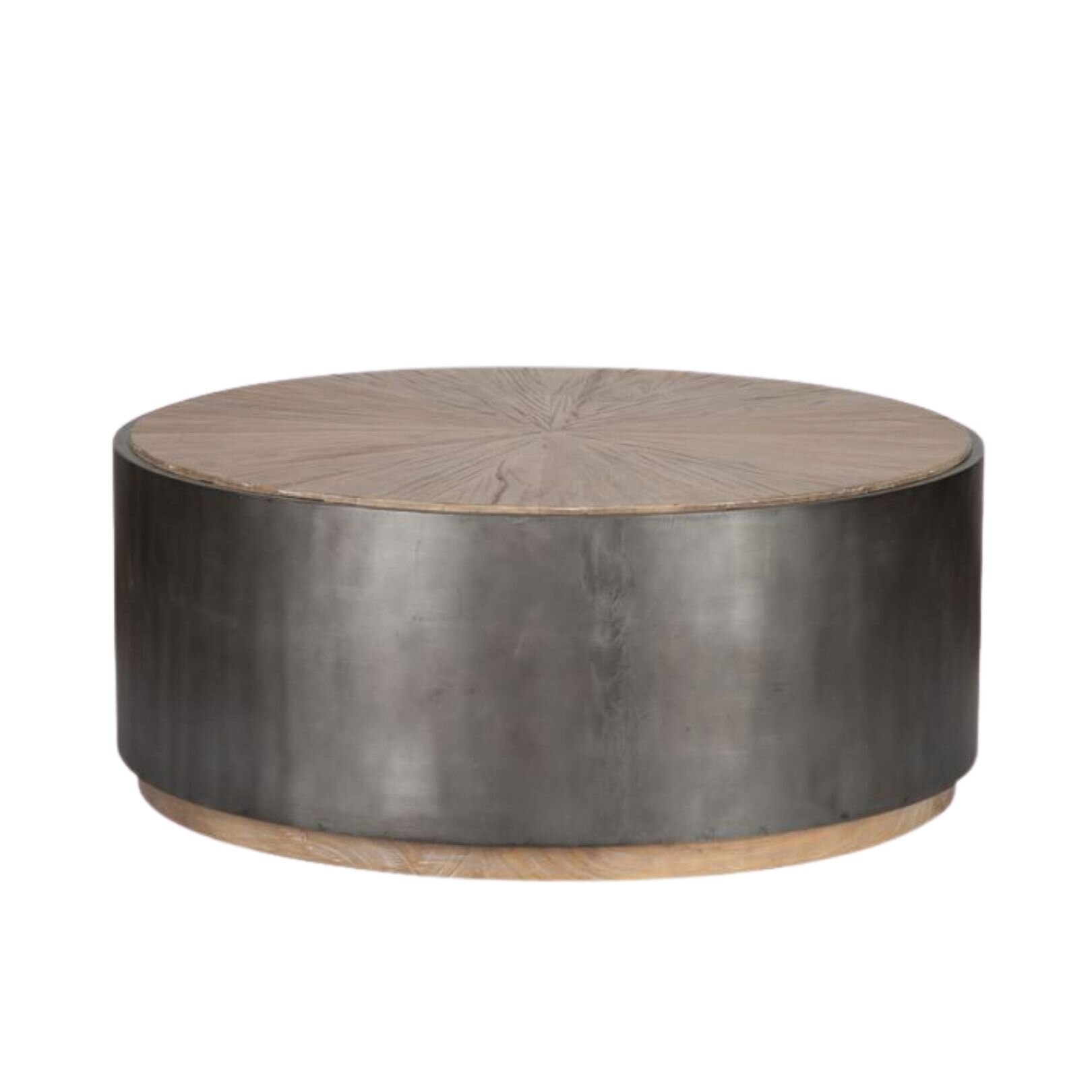 Brockton 39.5" Round Reclaimed Wood Coffee Table