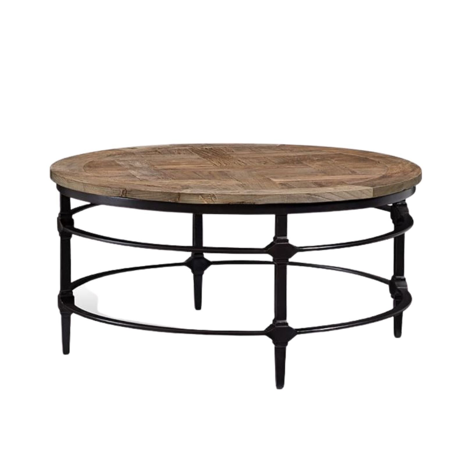 Parquet 36" Round Reclaimed Wood Coffee Table