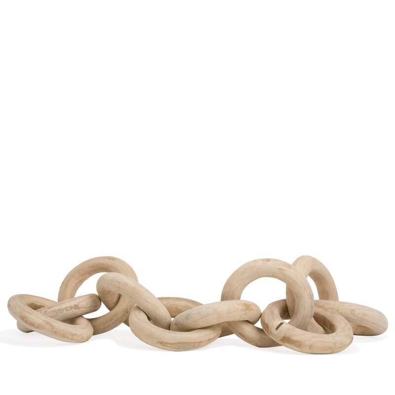 Mcneal Decorative Wood Chain Sculpture