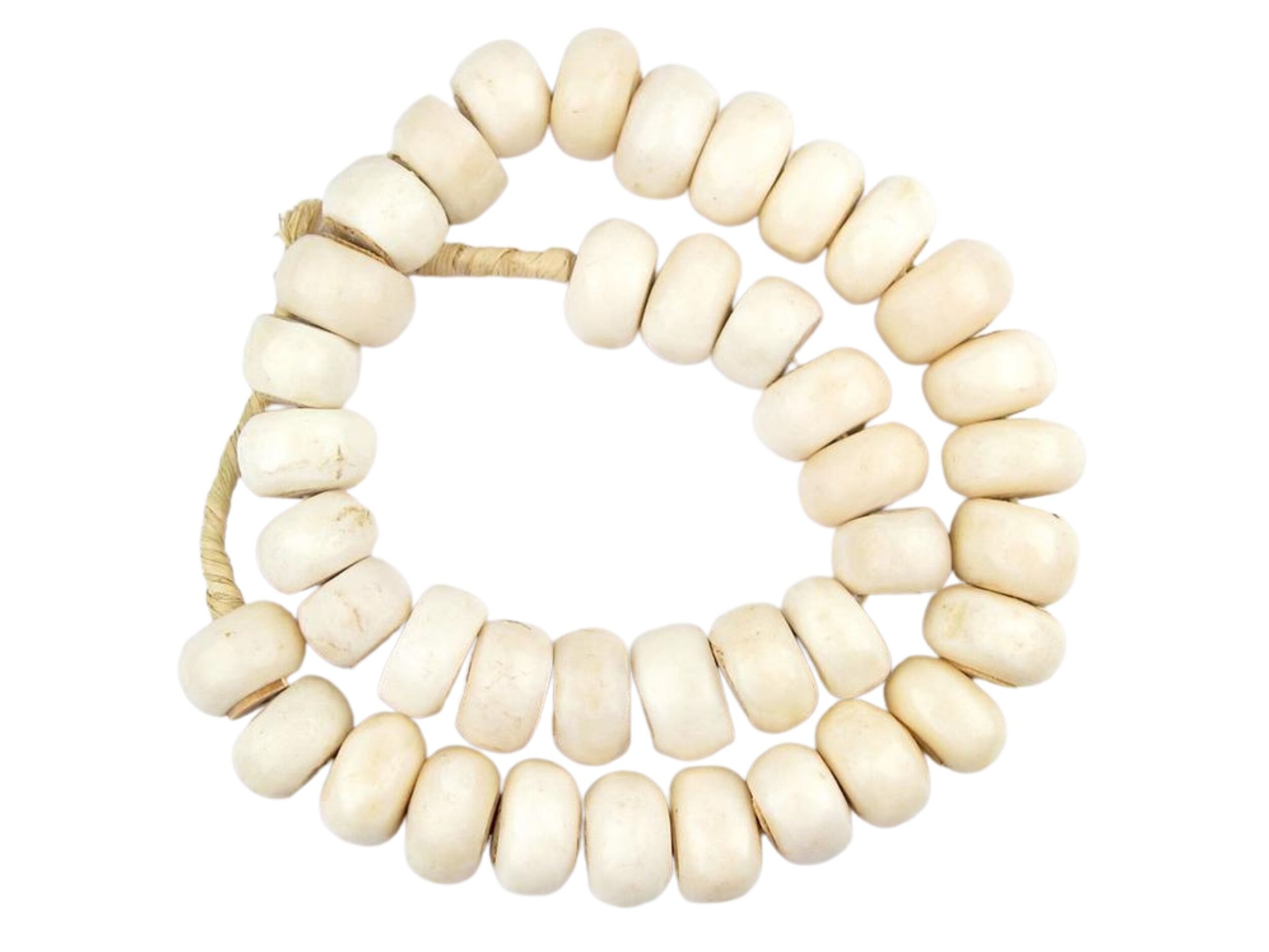 Recycled White Bone Beads
