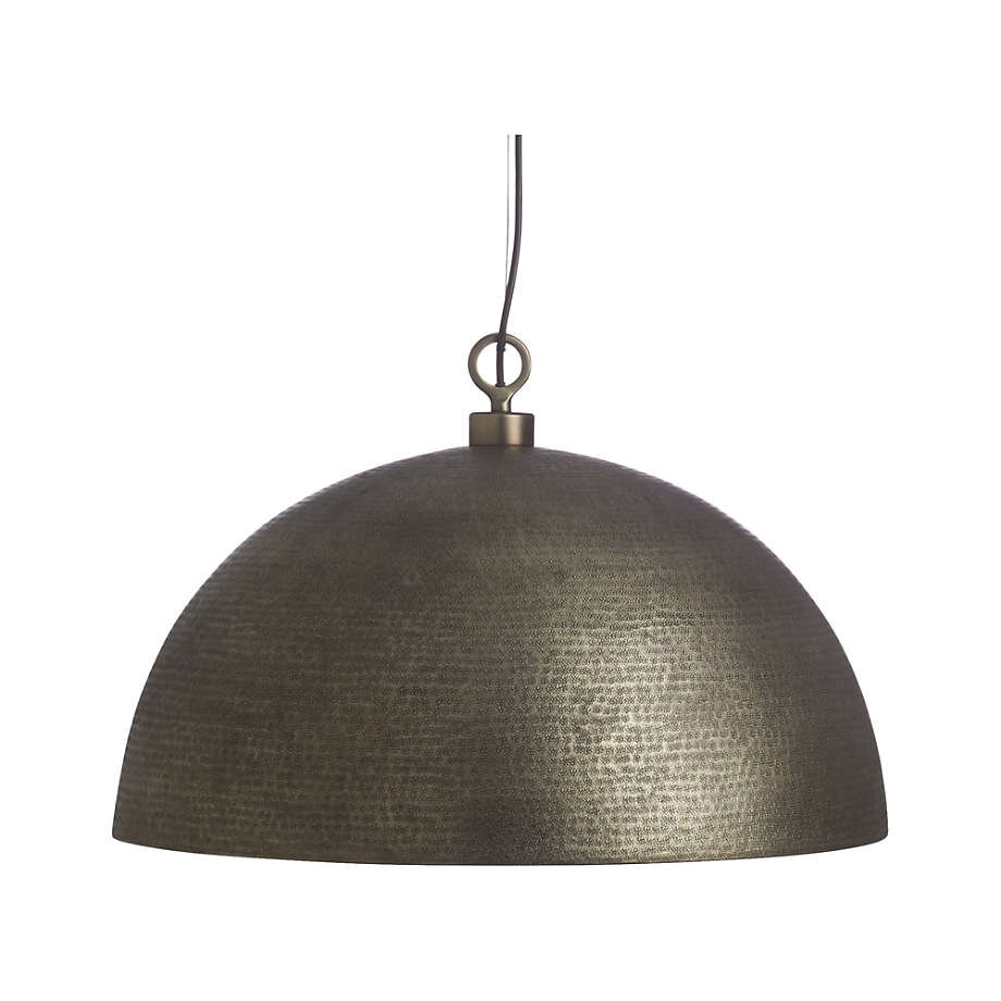 Rodan Hammered Metal Dome Pendant