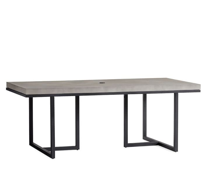 Sloan Concrete &amp; Iron Dining Table