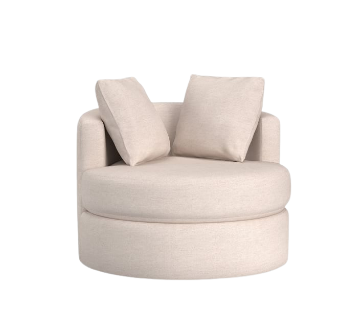 Balboa Upholstered Swivel Armchair