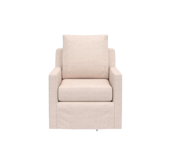 Ayden Slipcovered Swivel Glider