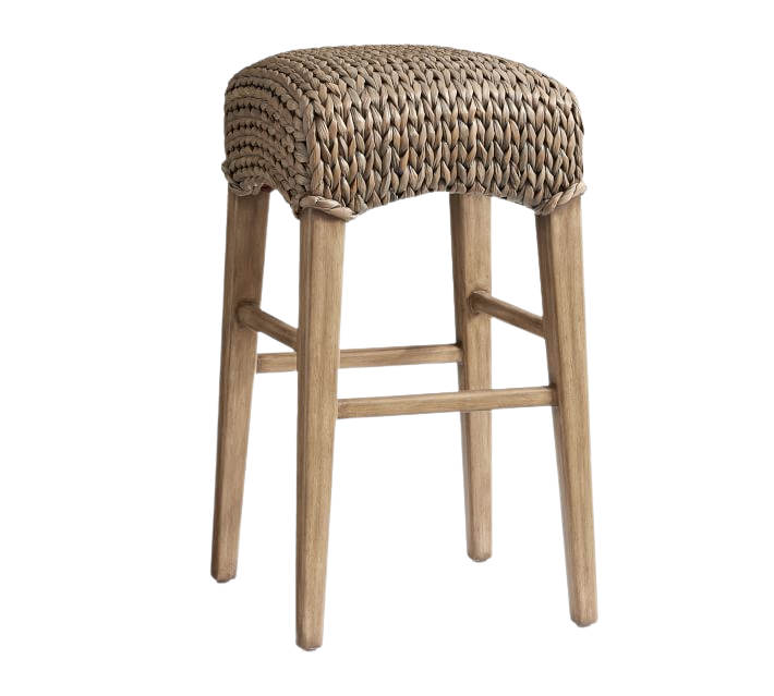 Seagrass Backless Stool