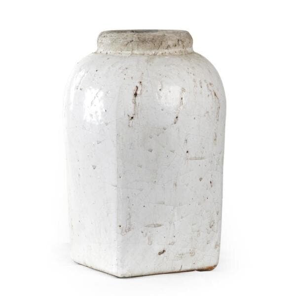 Stoneware Distressed Decorative Vase