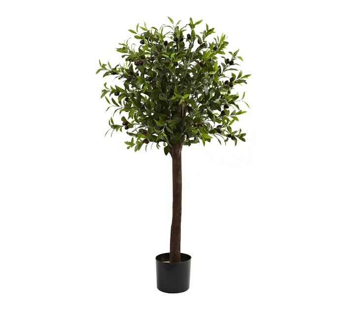 Faux Olive Topiary Tree