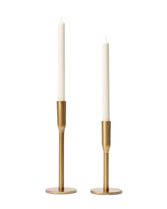 Simple Brass Taper Candle Holder