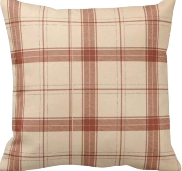 Rust and Beige Pillow