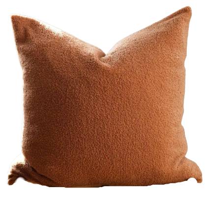 Rust Bouclé Pillow