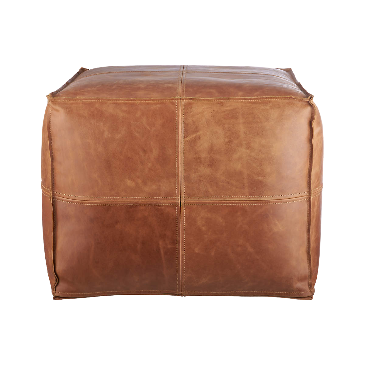 LEATHER POUF