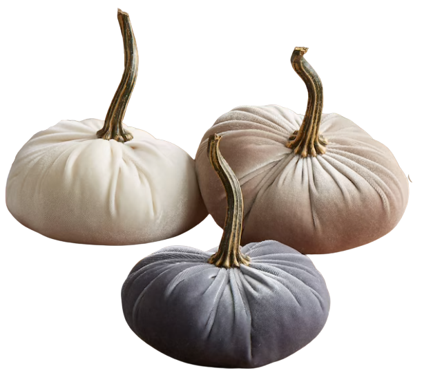 Small Velvet Pumpkins