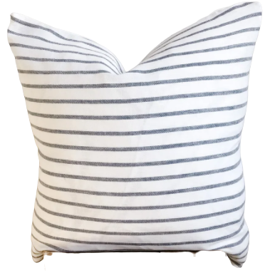 Linen Striped Pillow Cover 