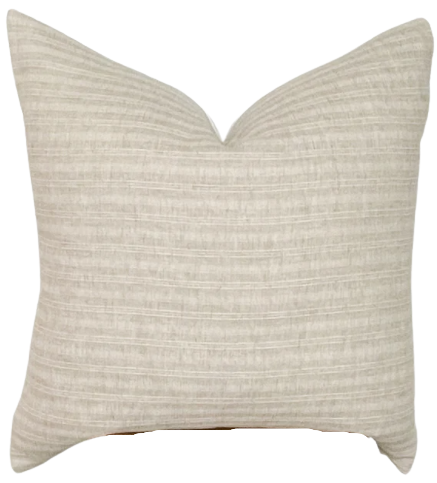 Natural Stripe Pillow Cover