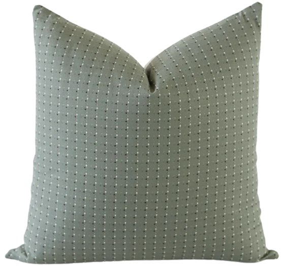 Green Patterned Pillow