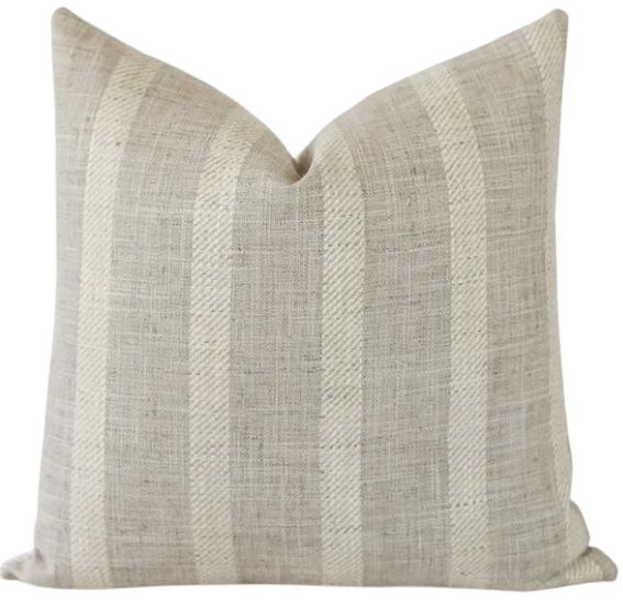 Grey Linen Pillow Cover