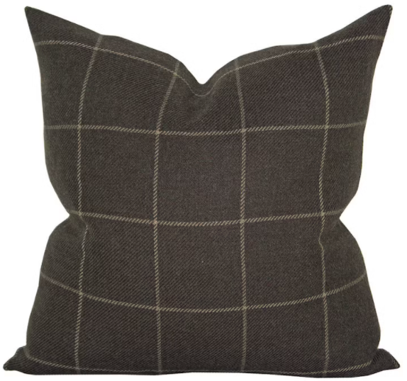 Wool Plaid Pillow Cover
