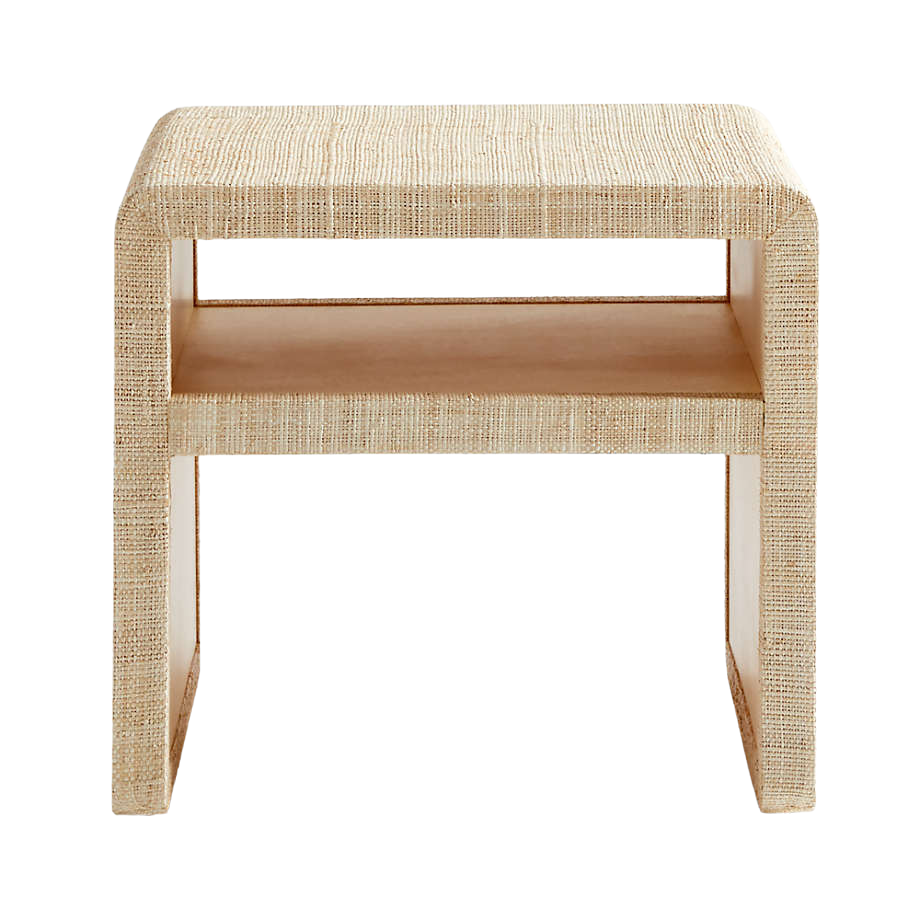 Meadow Grasscloth Side Table