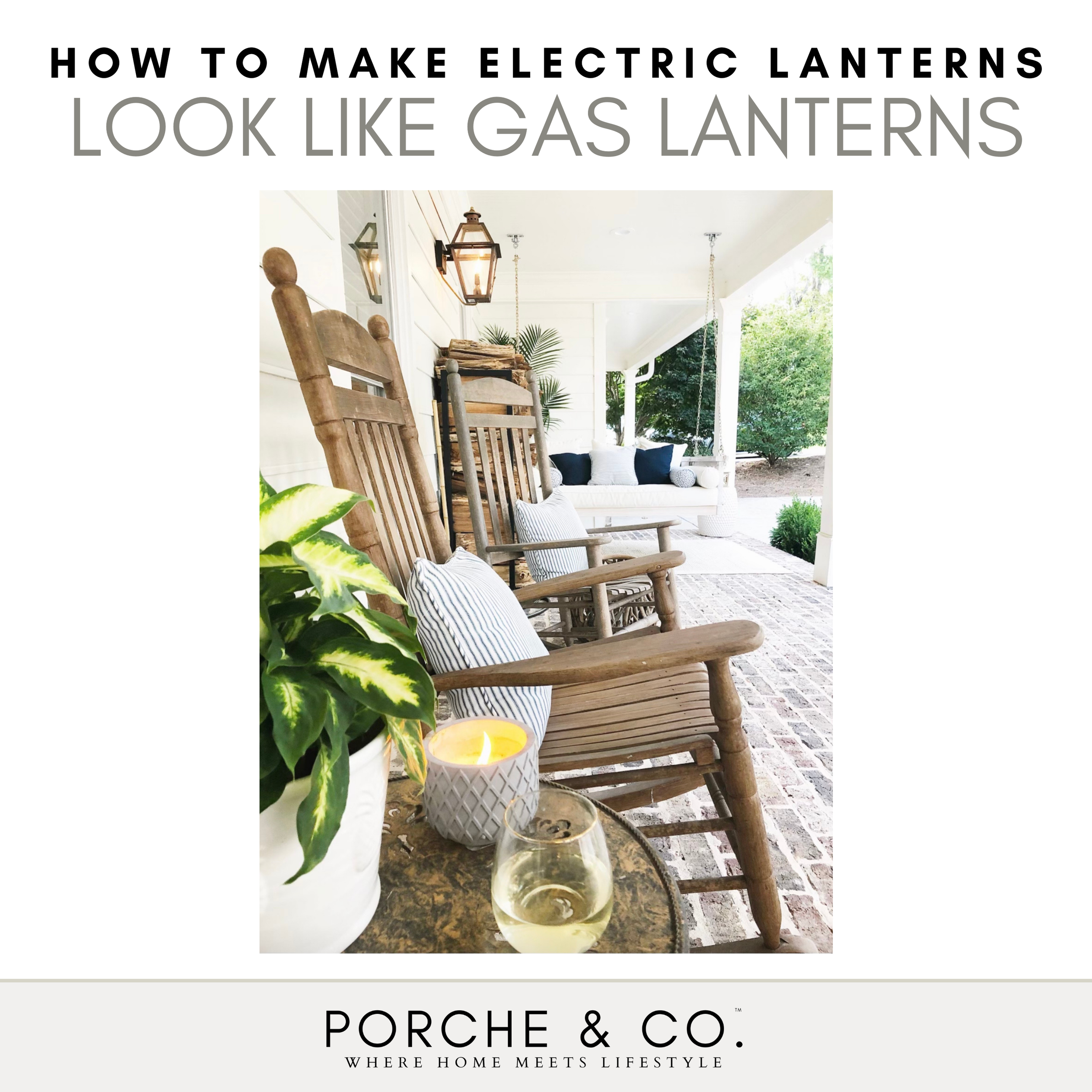 Outdoor Lantern Hack :: Easily make your Electric Lanterns look