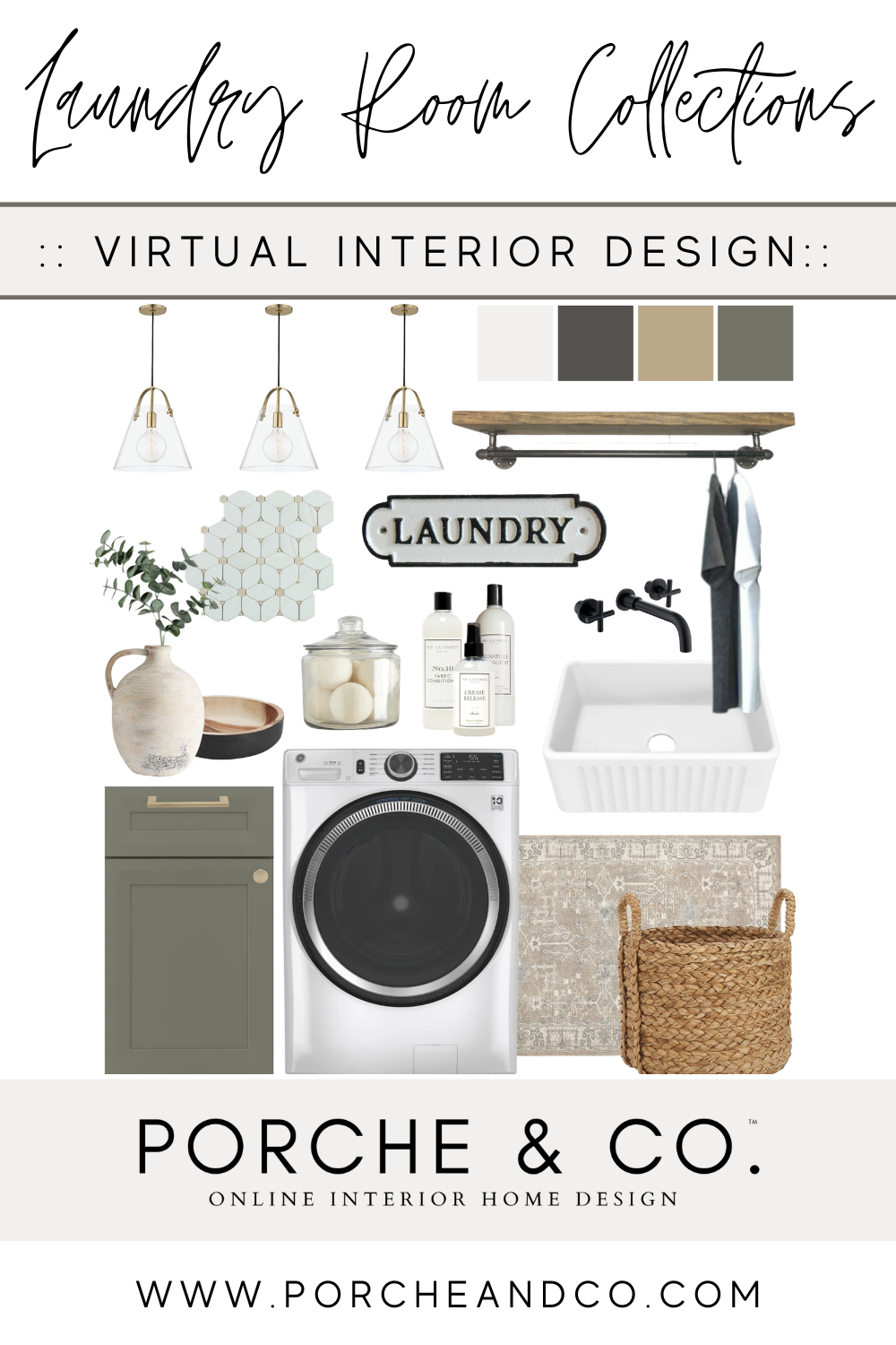Curated Collections of the Week :: Modern Classic Laundry Rooms