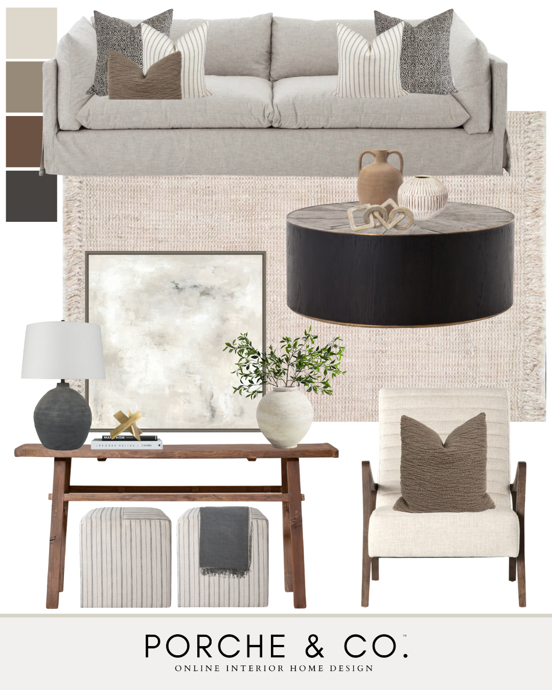 living room mood board design inspo