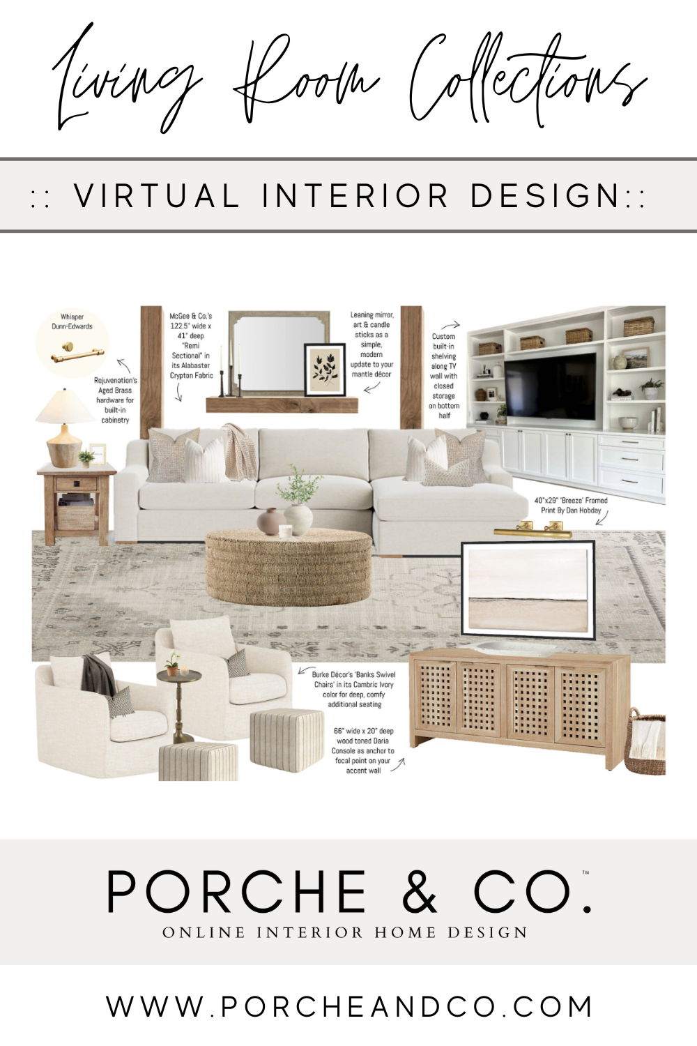 Designs of the Week :: Modern Classic Living Room Designs — Porche & Co.