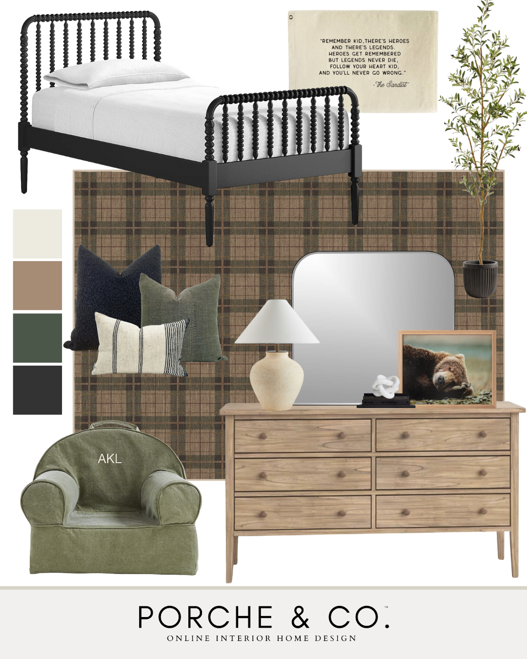 boy's bedroom mood board design inspo