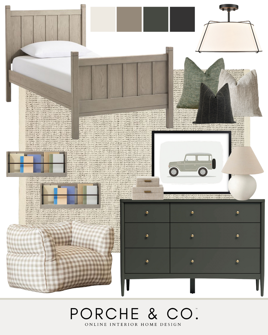 boys kids bedroom mood board design inspo