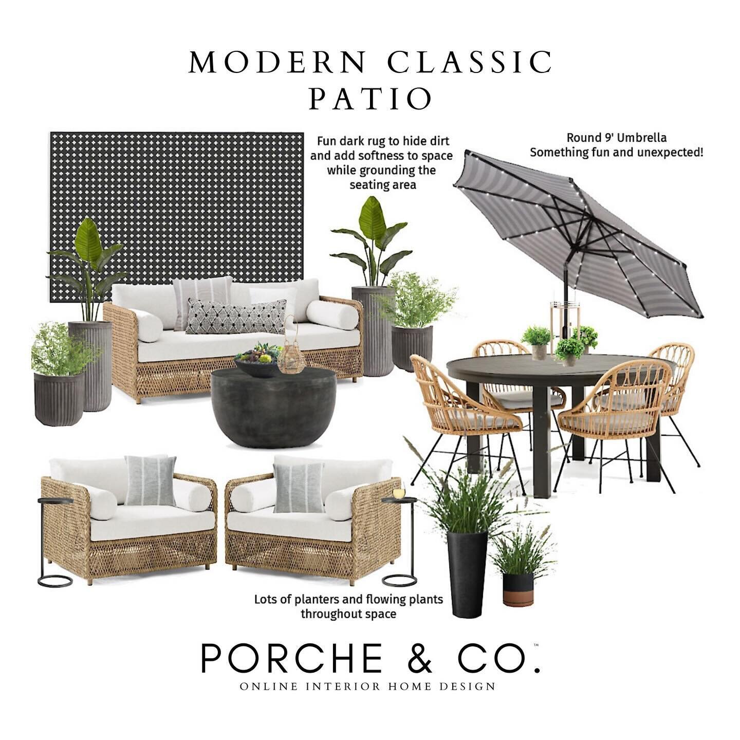 Designs of the Week :: Modern Classic Outdoor Spaces — Porche & Co.