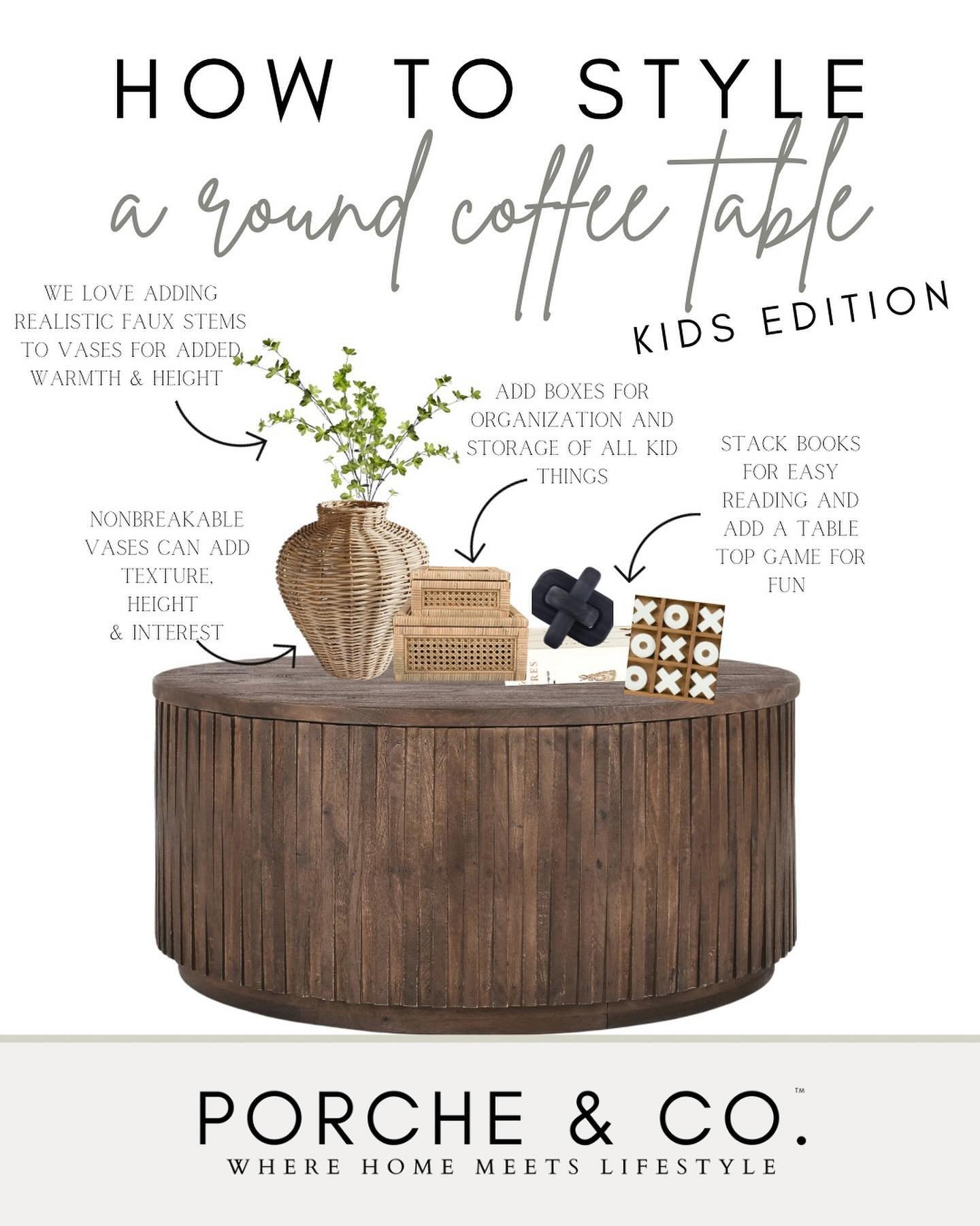 Beauty + Functionality&hellip;kids edition coffee table styling 👏🏼

Using objects with a purpose will forever be our favorite way to style a coffee table bringing together beauty and functionality especially when it is functional for kids. ✨
- - - 