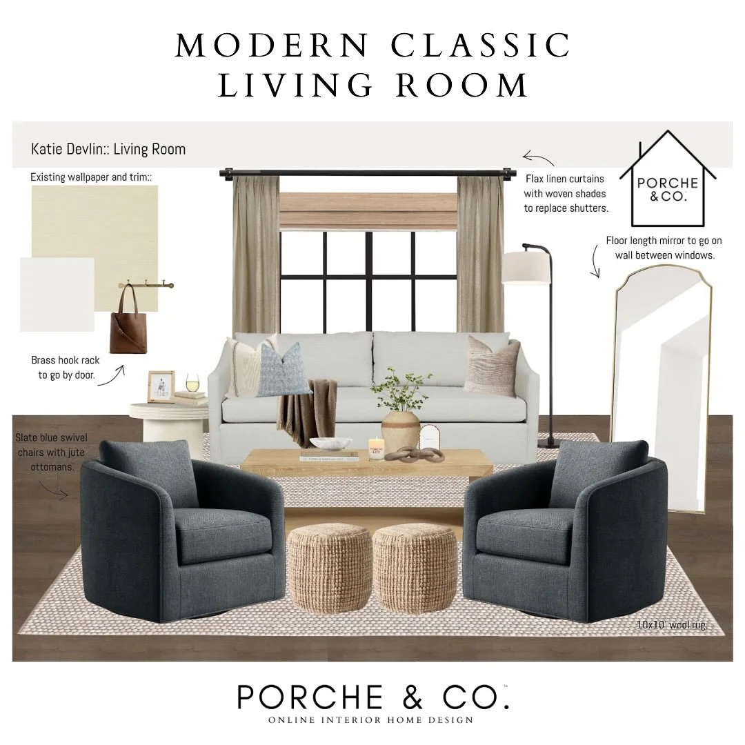 Which room speaks to you most&mdash;Living, Bedroom, or Guest? 👀✨
I designed these Modern Classic spaces to feel timeless yet cozy:
🤍 Neutral palettes that never go out of style
🌿 Layered textures for warmth &amp; balance
🖤 Thoughtful contrasts t
