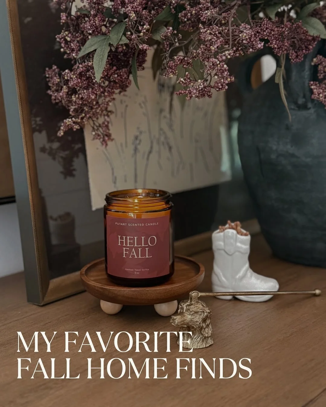 Fall is in the air 🍂✨ and I&rsquo;ve rounded up a few of my favorite cozy home finds for the season.
From glowing candles and textured accents to whimsical touches like this little ghost 👻 &mdash; these are the small details that make home feel war