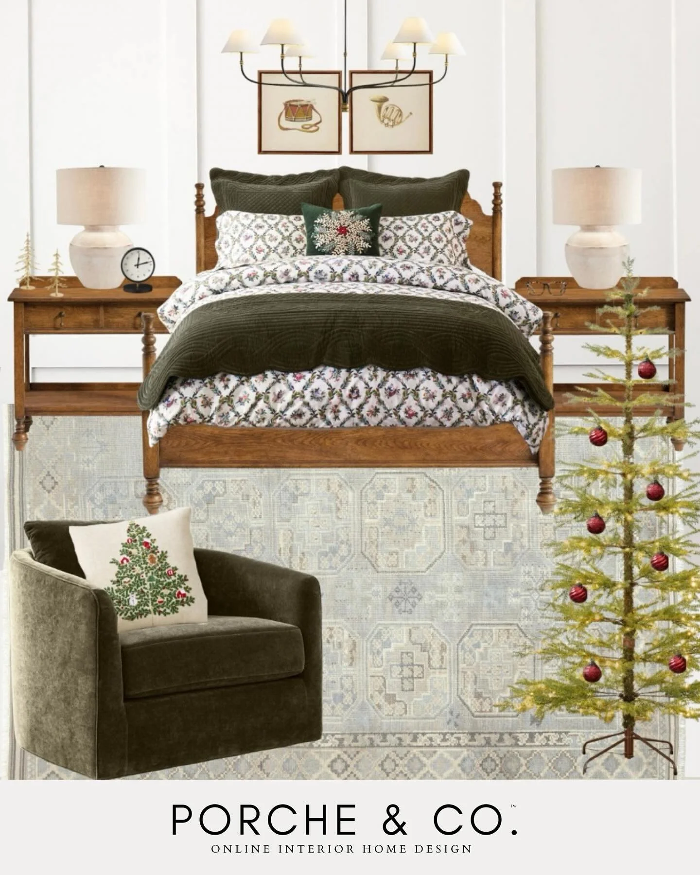 Ever wonder what it&rsquo;s like to see a design board come to life? 👀
Swipe ➡️ to see our Modern Classic Christmas Bedroom go from 2D concept to a stunning 3D reality &mdash; full of cozy layers, warm textures, and timeless holiday charm 🎄

We lov