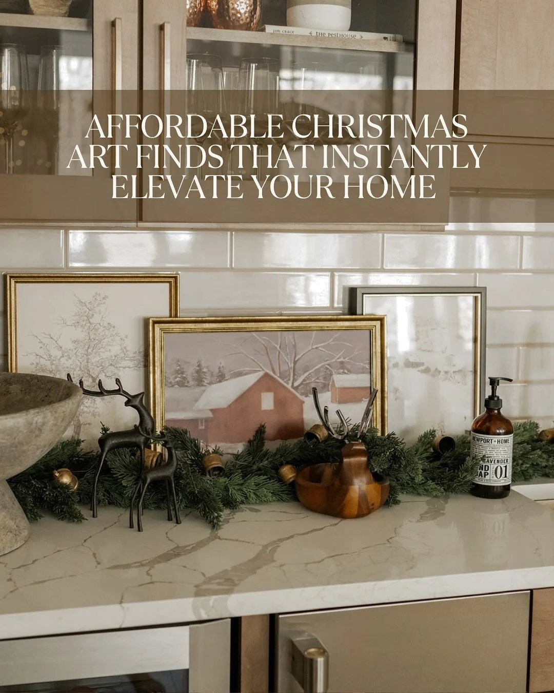 It&rsquo;s amazing how a few framed prints can completely transform your holiday decor 🤍
These Christmas art pieces (all under $30!) from Target &amp; Amazon add just the right touch of cozy nostalgia &mdash; without breaking the budget.

Think vint