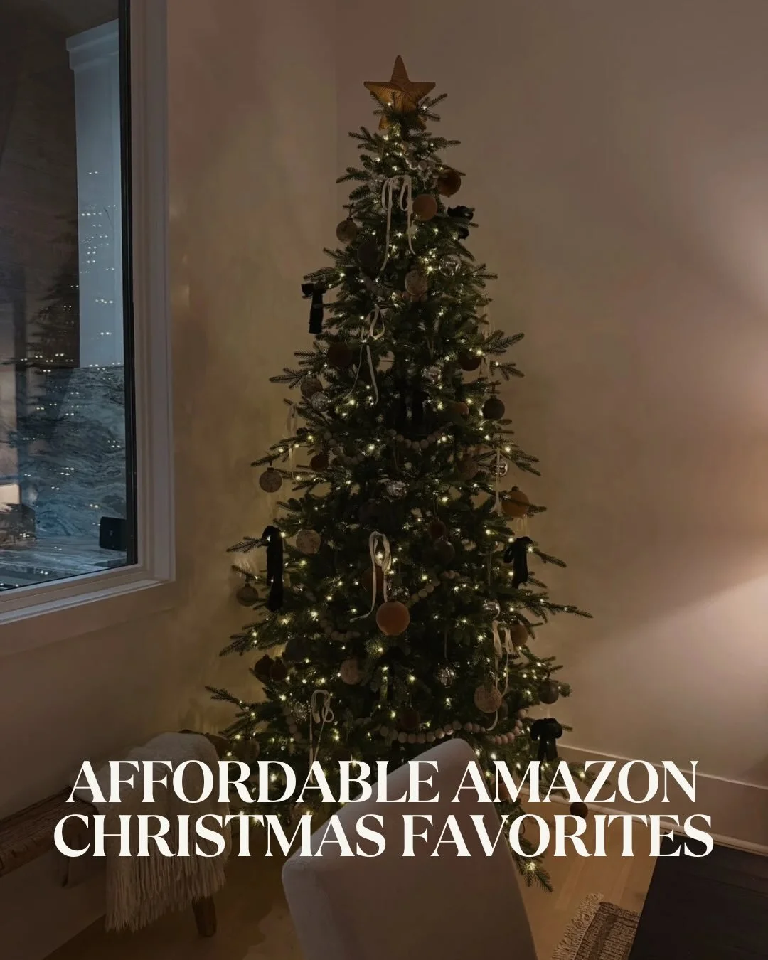 If cozy Christmas magic had a &ldquo;look&rdquo;&hellip; this would be it. ✨

We styled our home this season with our favorite Amazon Christmas finds &mdash; warm brass bells, woven trees, velvet ribbons, textured ornaments, and soft layered greenery