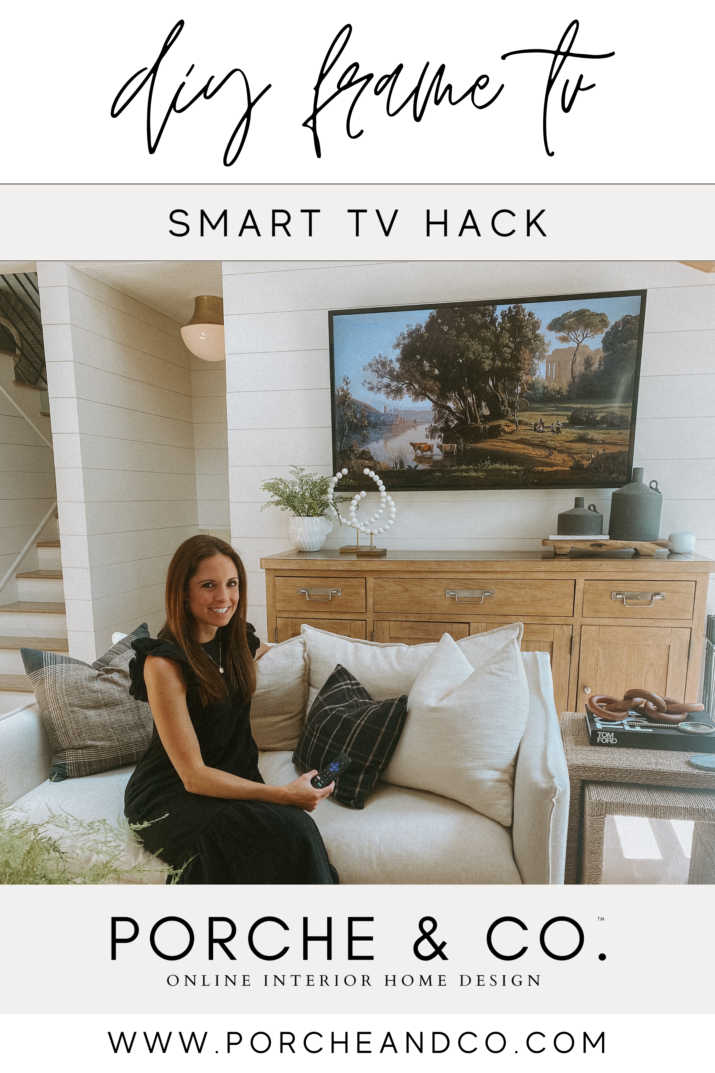 DIY Frame TV Hack :: How to Turn Your TV into Artwork — Porche & Co.