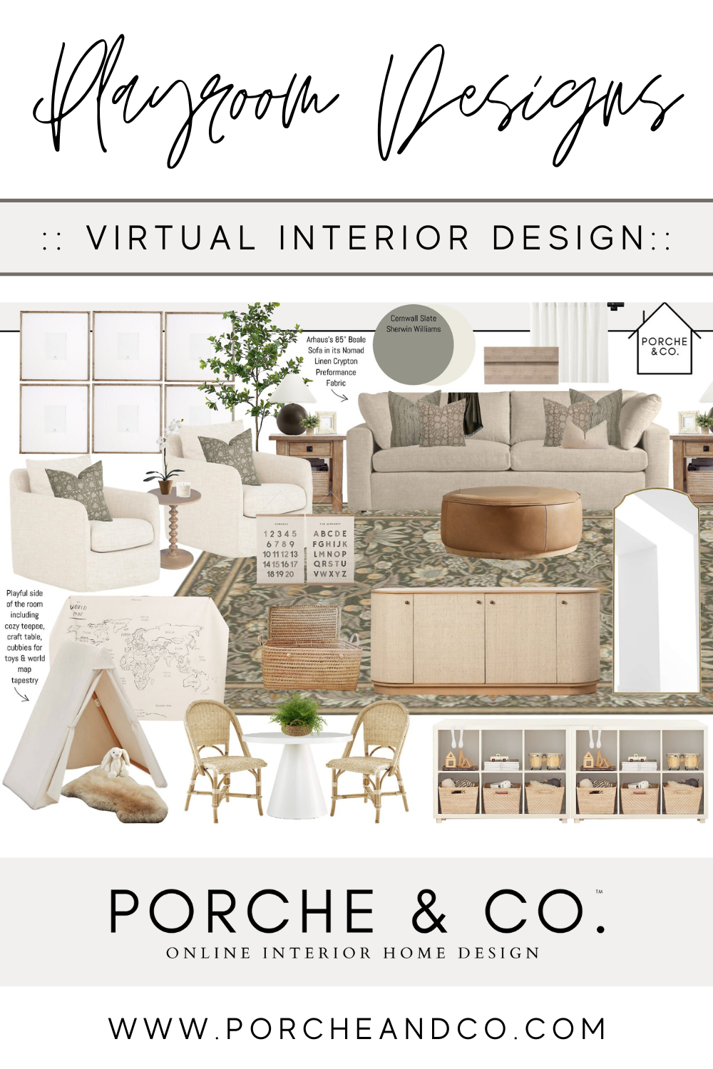 Designs of the Week :: Modern Classic Playrooms — Porche & Co.