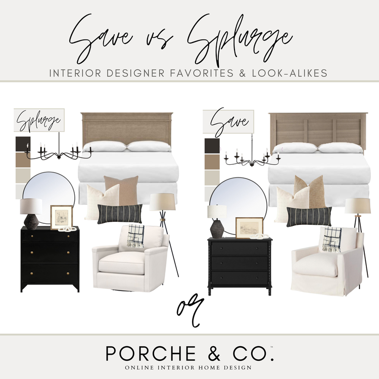 Save vs Splurge :: Bedroom — Porche & Co.