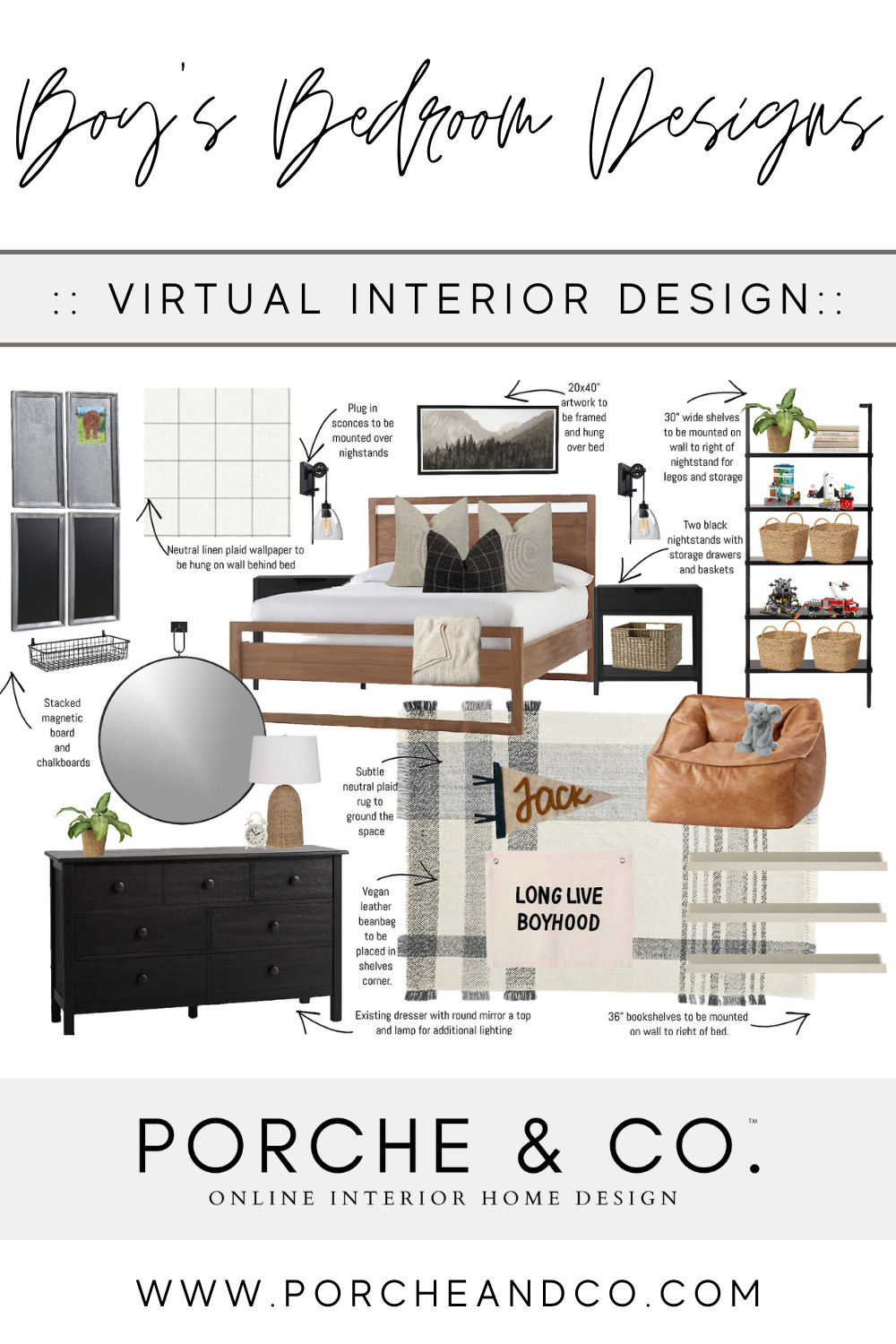 Designs of the Week :: Modern Classic Boy's Bedroom Designs — Porche & Co.